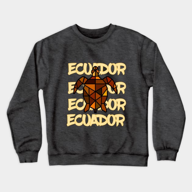 Tortuga Marina Ecuador Crewneck Sweatshirt by leeloolook